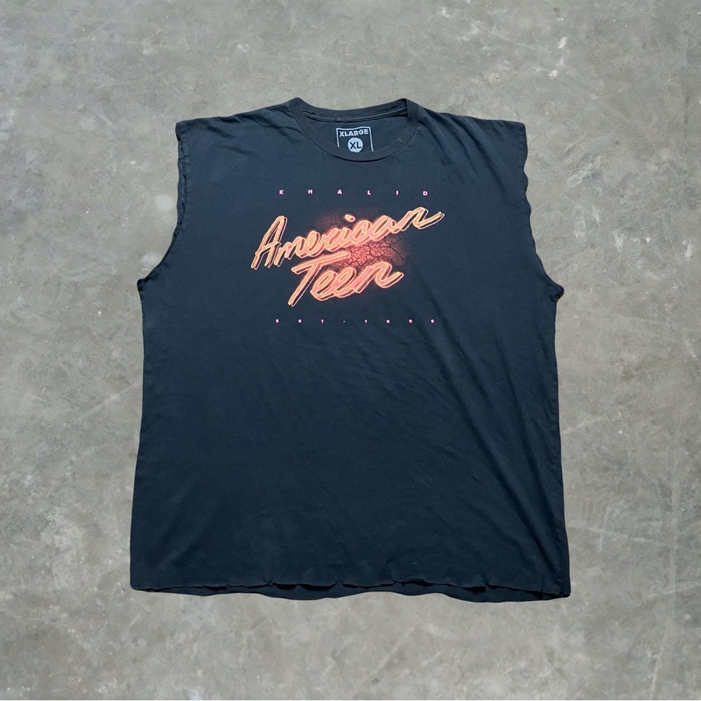 ☀️ Khalid American Teen Sleevless Graphic Tee Mens Size XL Black